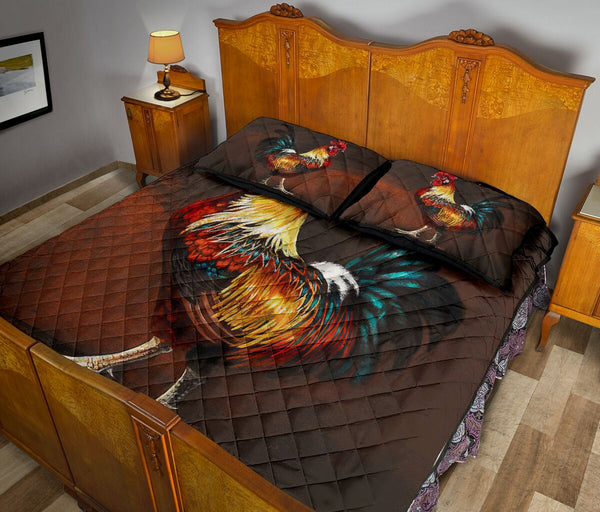 Chicken Painting Quilt Bed Set 485166