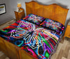 Butterfly Hippie Style Quilt Bed Set - Love Quilt Bedding Set