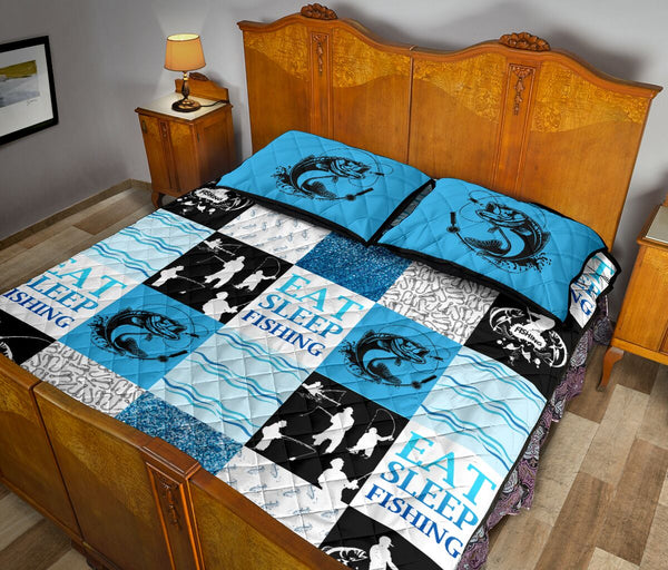 Fishing Eat Sleep - Bed Set - Love Quilt Bedding Set