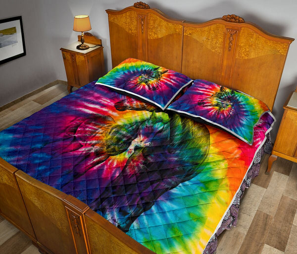 Horse Tie Dye - Love Quilt Bedding Set