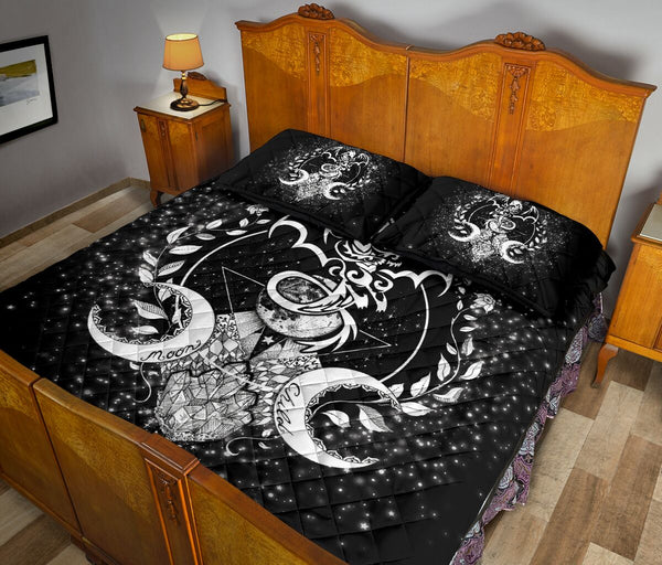 Tribal Dragon Moon Child Quilt Bed Set - Love Quilt Bedding Set