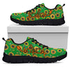 Teacher Sunflower Pattern Green Kd Sneakers, Running Shoes, Shoes For Women, Shoes For Men, - Love Sneakers