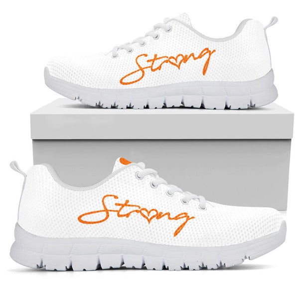 School Counselor Orange White Kd Sneakers, Runni- Love Sneakers