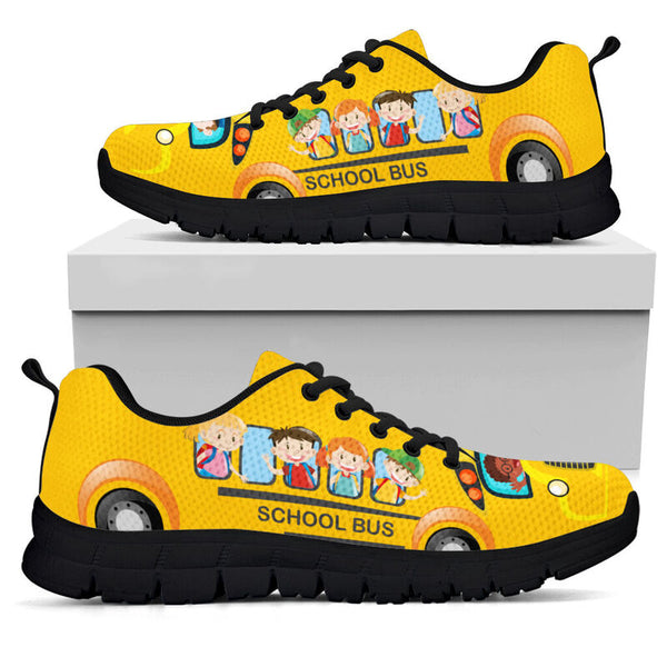 School Bus Driver Shoes Sneakers, Runni- Love Sneakers