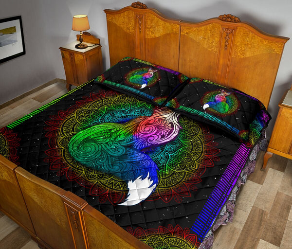 Quilt Bed Set - Fox - Rainbow 96 - Love Quilt Bedding Set