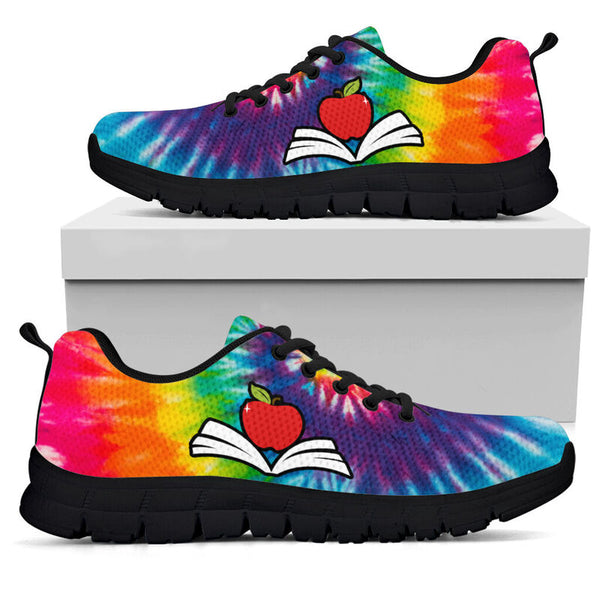 Teacher-tie Dye Sneakers, Running Shoes, Shoes For Women, Shoes For Men, Custom Shoes, L- Love Sneakers