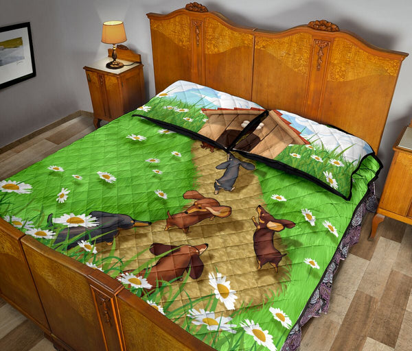 Dachshund Comeback Home - Bed Set- Love Quilt Bedding Set