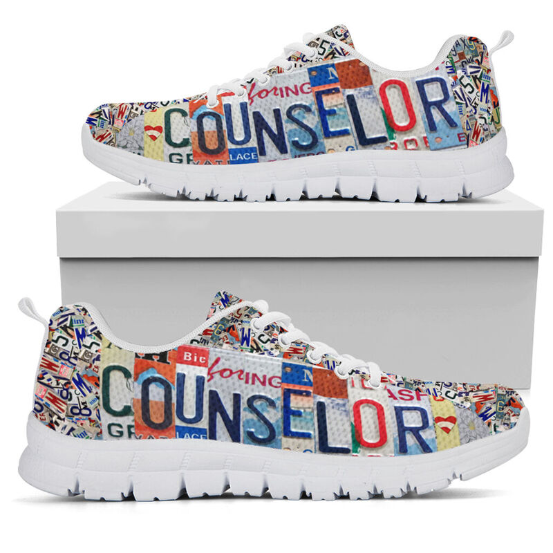 Counselor  License Plates Sneakers, Running - Love Sneakers