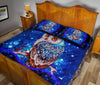 Owl Mandala Colorfull Art Galaxy Style Quilt Bed Set - Love Quilt Bedding Set