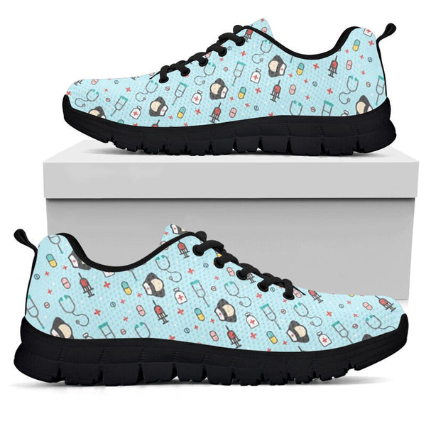Nurse Partten Sneakers, Running Shoes, Shoes For Women, Shoes For Men, Custom Shoes, L- Love Sneakers