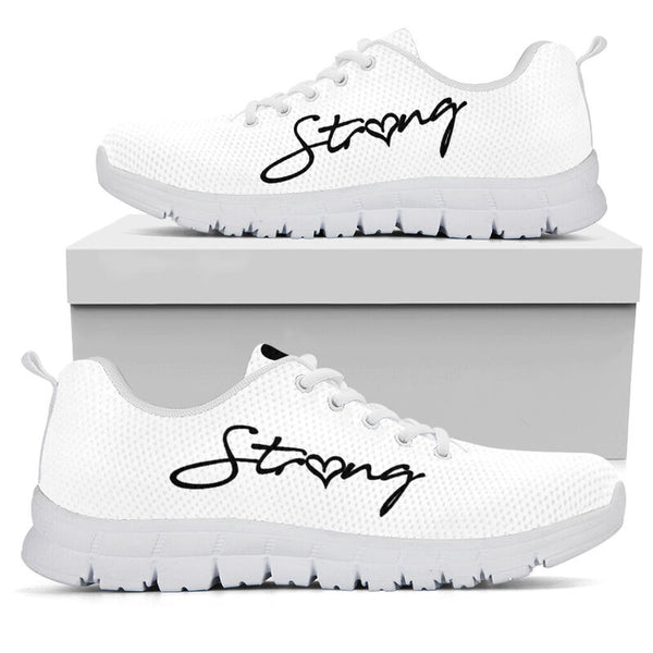 School Counselor Strong- Black White Sneakers, Runni- Love Sneakers