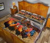 Farmer Chicken Field Quilt Bed Set - Love Quilt Bedding Set