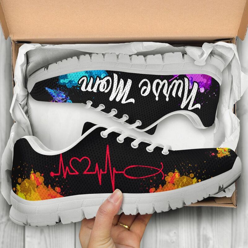 Nurse Hb Watercolors Mom Sneakers, Running Shoes, Shoes For Women, Shoes For Men, Custom Sh- Love Sneakers