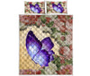 Butterfly Flower Tear Quilt Bed Set- Love Quilt Bedding Set