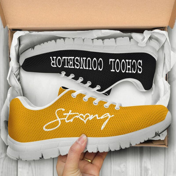 School Counselor Strong Black Gold Kd Sneakers, Runni- Love Sneakers