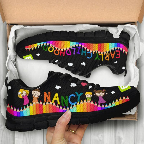 Nancy Early Childhood Abc - Black Kd Sneakers, Running Shoes, Shoes For Women, Shoes For Men- Love Sneakers