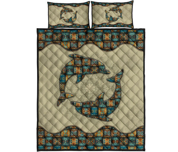 Quilt Bed Set - Mandala - Dolphin 38 - Love Quilt Bedding Set