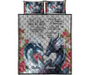 Dragon Wood And Rose Quilt Bed Set - Love Quilt Bedding Set