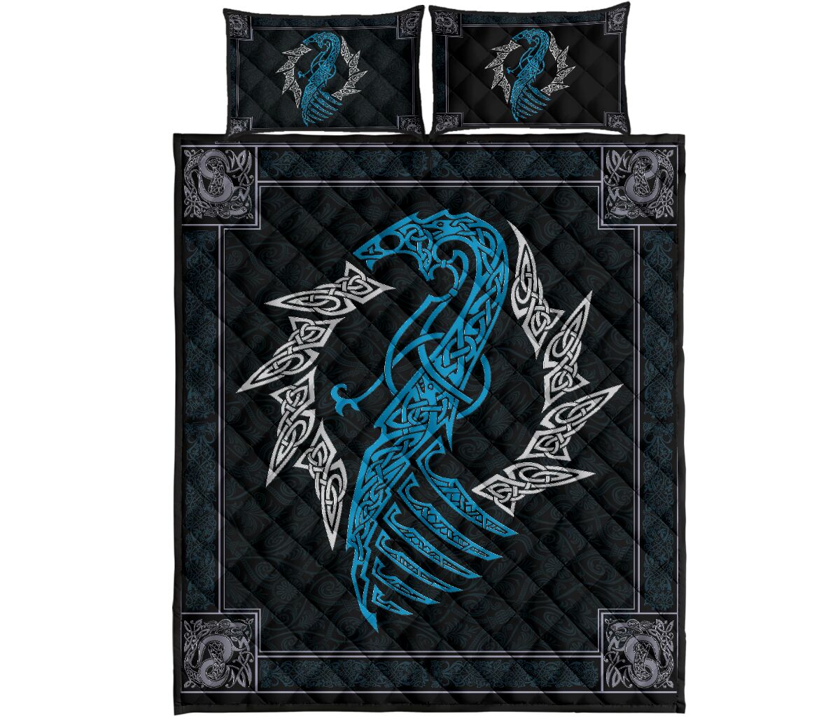 Dragon Celtic Style Quilt Bed Set 8- Love Quilt Bedding Set