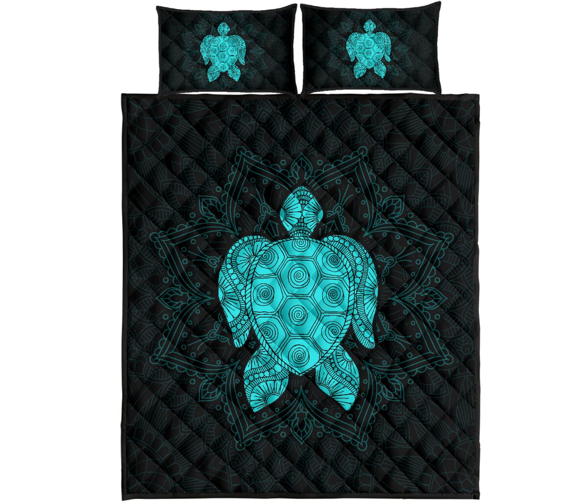 Turtle Quilt Bed Set 59 - Love Quilt Bedding Set