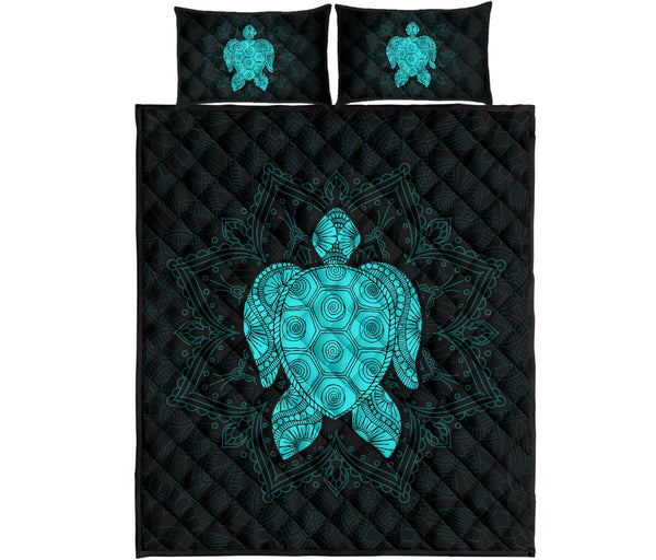 Turtle Quilt Bed Set 59 - Love Quilt Bedding Set