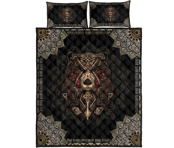 Bear Quilt Bed Set - Love Quilt Bedding Set