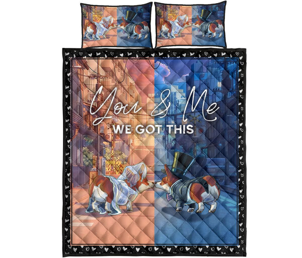 Corgis Got This - Quilt Bed Set - Nnl - Love Quilt Bedding Set