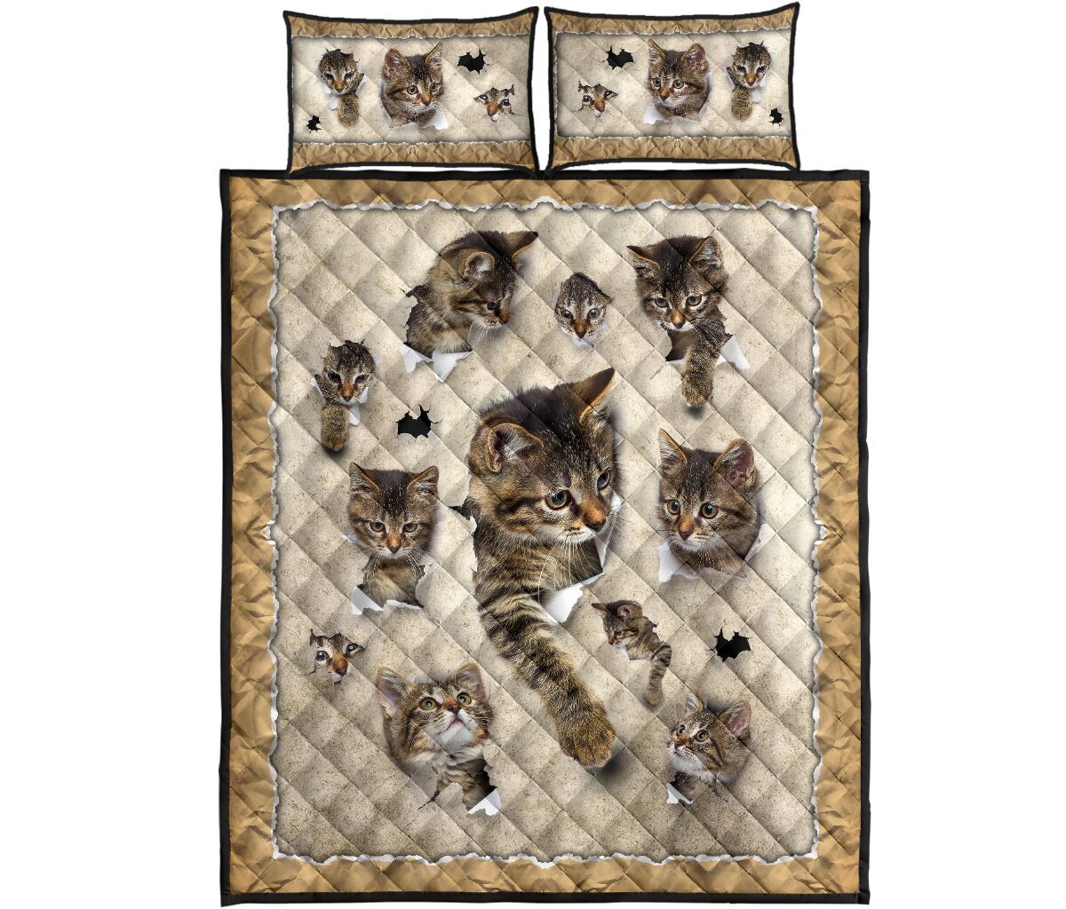 Quilt Bed Set - Cat 82 - Love Quilt Bedding Set
