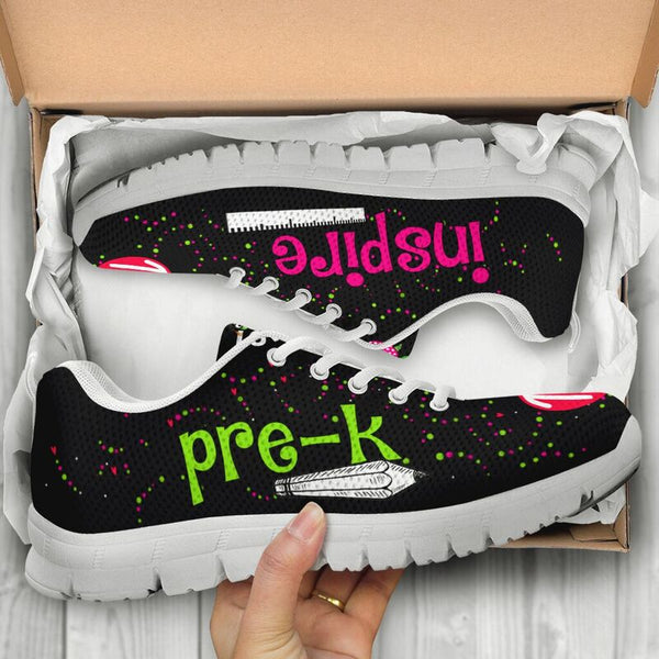 Prek - Teach Love Inspire Shoes Sneakers, Runni- Love Sneakers