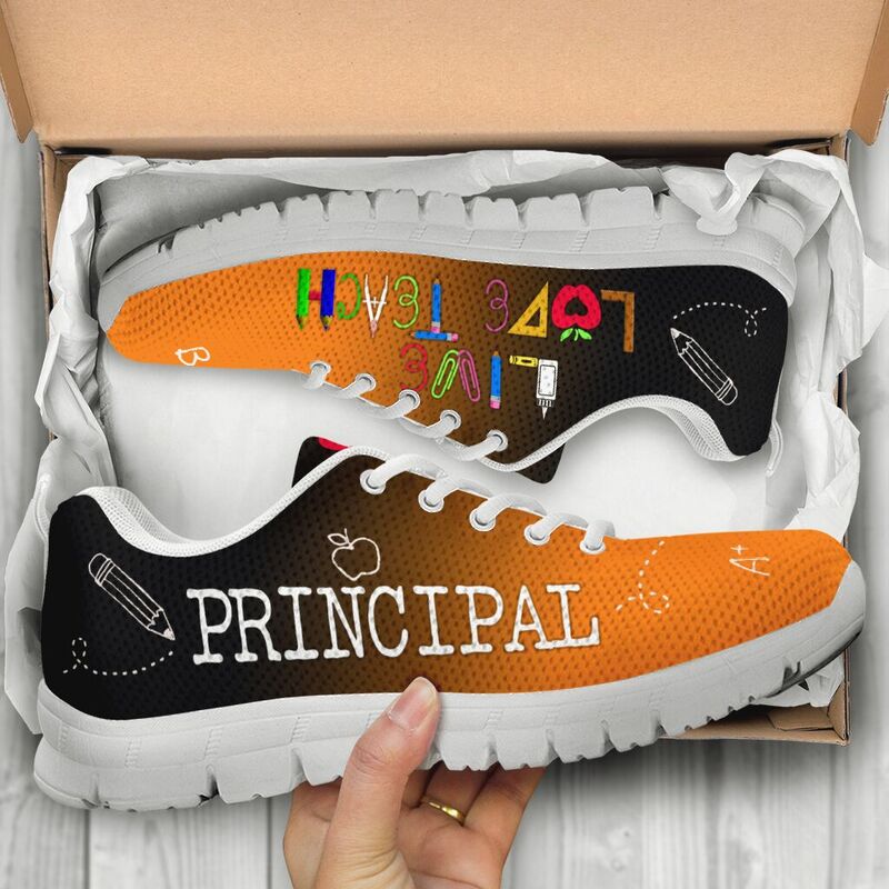 Principal Live Love Teach Borkd Sneakers, Runni- Love Sneakers