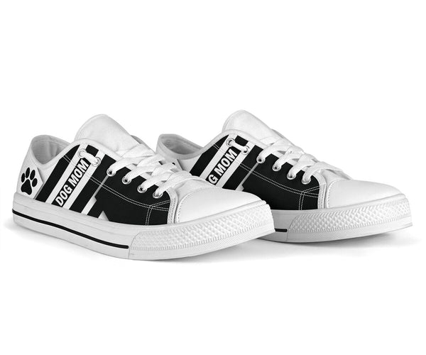 Dog Paw Black Line - Low Top Shoe - Love Love Top Shoes