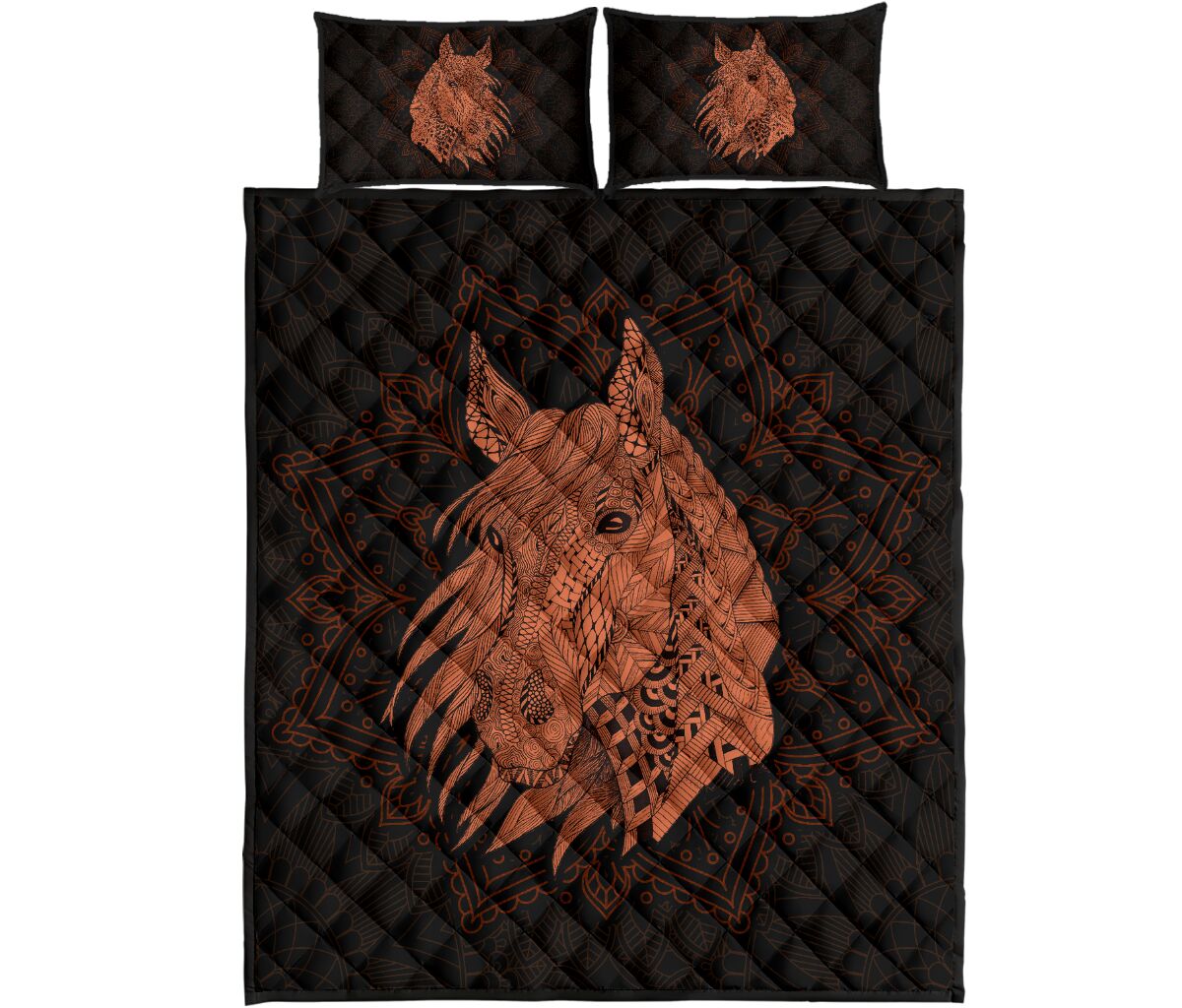 Horse Quilt Bed Set 51 - Love Quilt Bedding Set