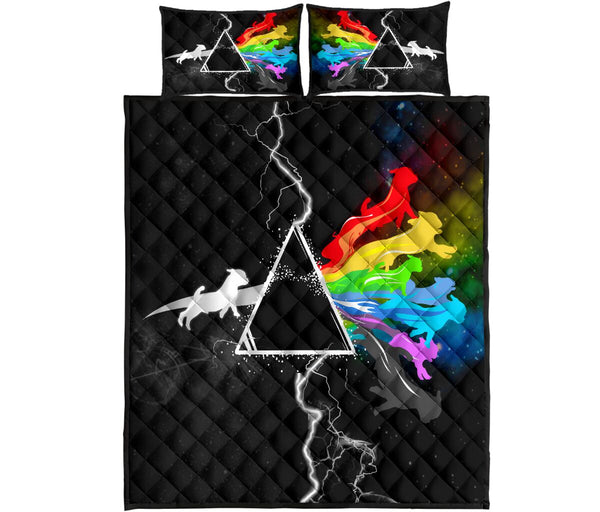 Pug Rainbow - Bed Set - Love Quilt Bedding Set