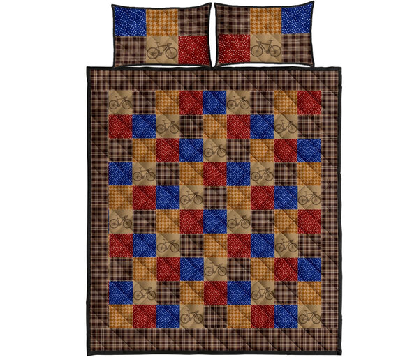 Cycling Square - Bed Set - Love Quilt Bedding Set