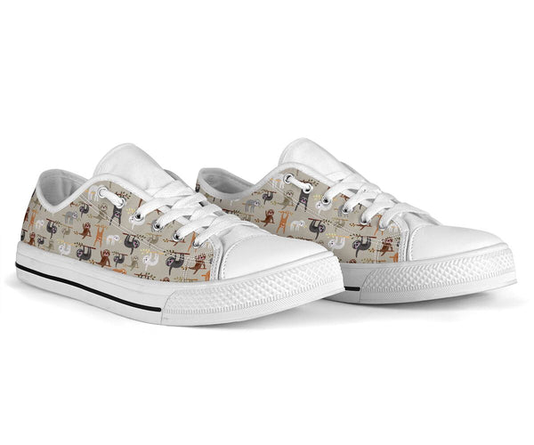 Sloth Pattern Low Top SkyShoes