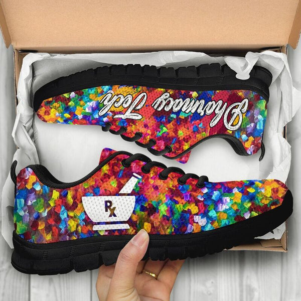 Pharmacy Tech Paint Art Shoes Sneakers, Running Shoes, Shoes For Women, Shoes For Men, Cust- Love Sneakers