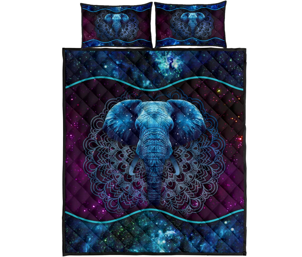 Quilt Bed Set - Elephant 90 - Love Quilt Bedding Set