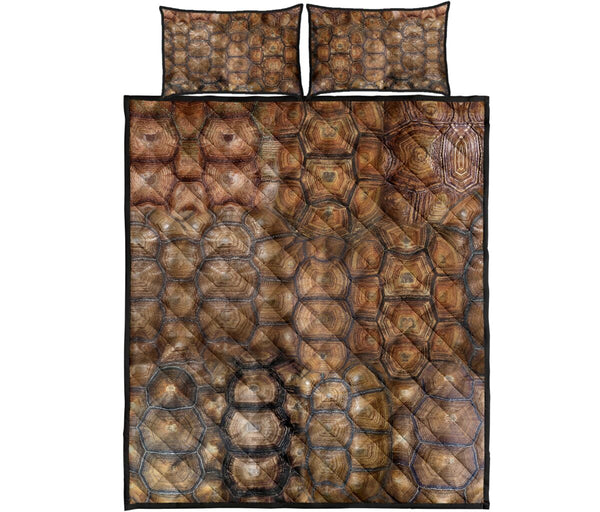 Turtle Shell Quilt Bed Set - Love Quilt Bedding Set