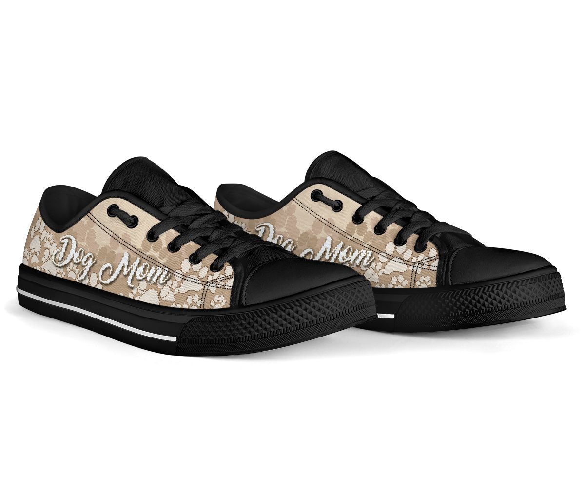 Dog Mom Classic Brown - Low Top Shoe - Love Love Top Shoes