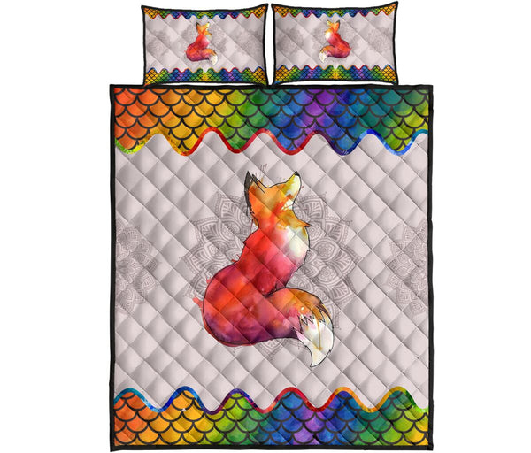 Quilt Bed Set - Fox - Color Full 37 - Love Quilt Bedding Set