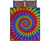 Colorful Tornado Hippie Quilt Bed Set - Love Quilt Bedding Set