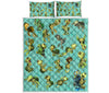 Turtle Art Quilt Bed Set 4- Love Quilt Bedding Set