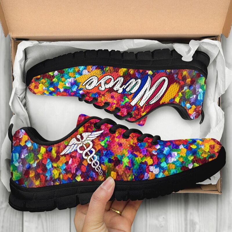 Nurse Paint Art Shoes Sneakers, Running Shoes, Shoes For Women, Shoes For Men, Custom Shoes,- Love Sneakers