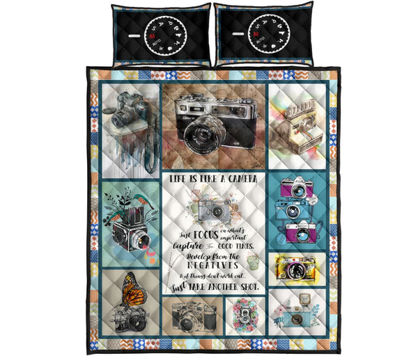 Life Is My Camera - Bed Set - Love Quilt Bedding Set