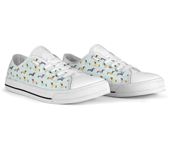 Dachshund Pattern - Low Top Shoe - Love Love Top Shoes