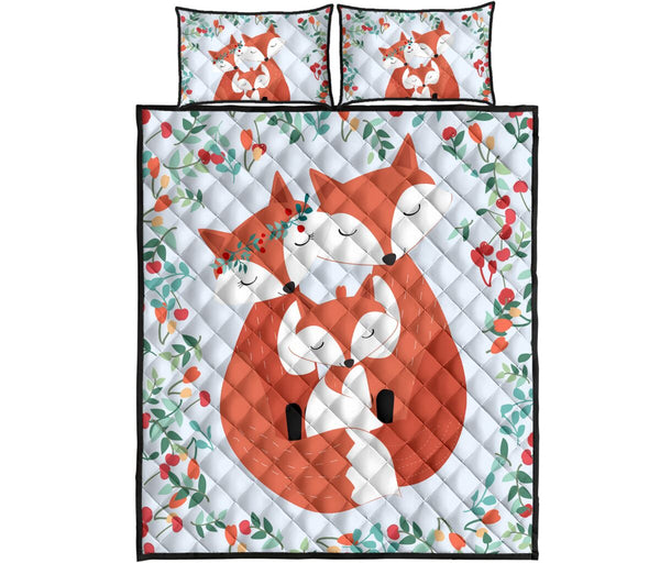 Fox Quilt Bed Set 67 - Love Quilt Bedding Set