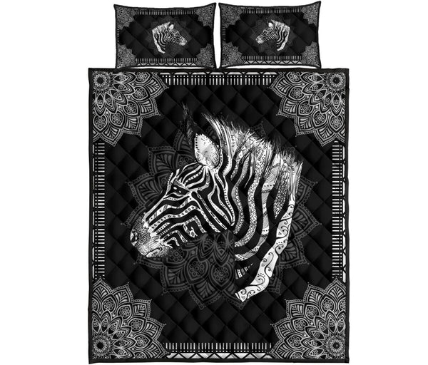 Zebra Quilt Bed Set 63 - Love Quilt Bedding Set