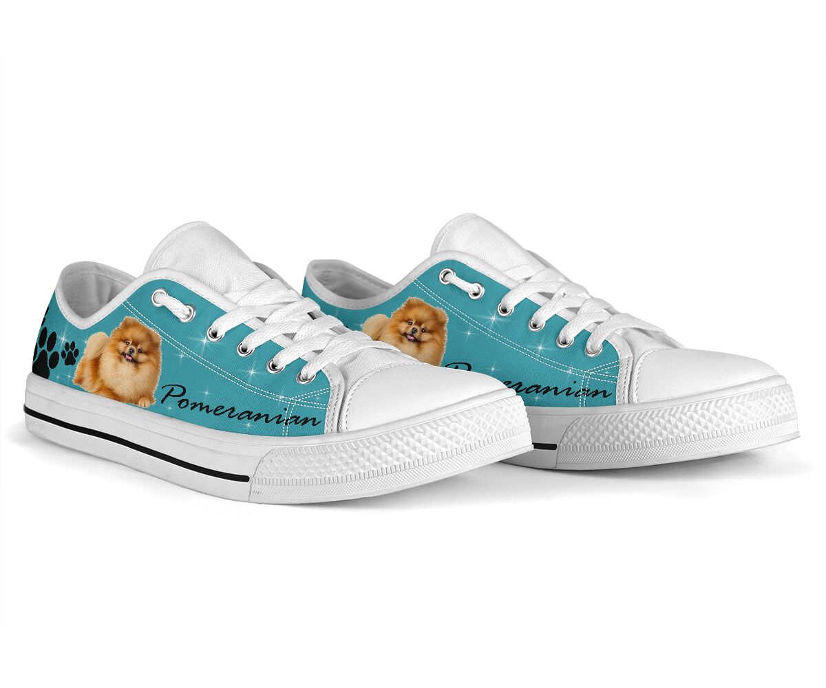 Pomeranian And Paw - Low Top Shoe - Love Love Top Shoes