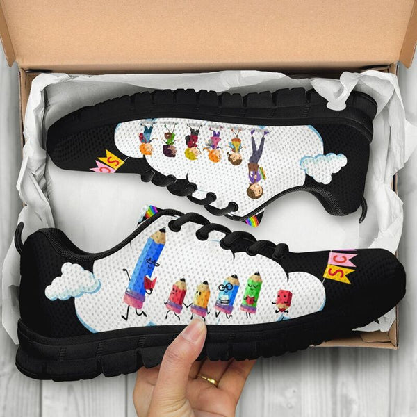School Child Pencil Black Kd Sneakers, Runni- Love Sneakers