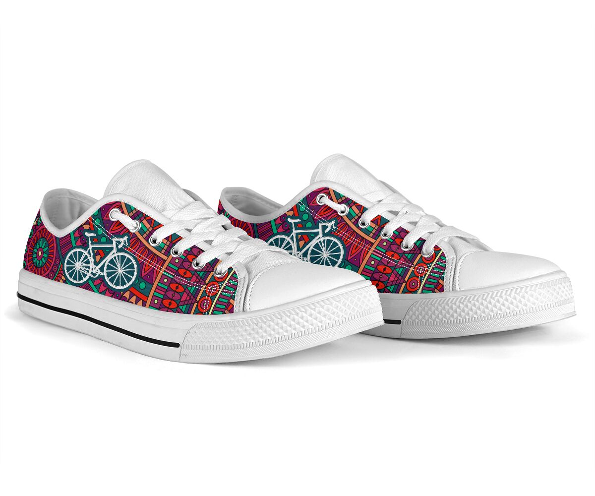 Cycling Ethnic Mandala - Low Top Shoe - Love Love Top Shoes